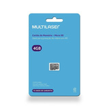 Cartão De Memória Classe 4 4gb Multilaser 