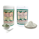 Argila Verde E Branca 1kg Máscara Facial - Kit C/2 Vita Vita