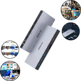 Dock Station Usb C Hub Tipo C 15 Em 1 Macbook Dell 3 Telas