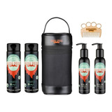 Kit Para Barba Rubra Necessaire Com 2 Shampoo 3x1 + 2 Balm