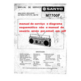 Esquema Radio Gravador Sanyo M7700f M7700f M7700  Via Email