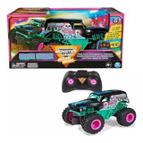 Monster Jam Grave Digger Nitro Neon R/c Camion Monstruo 1:24 Color Negro