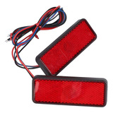 Reflector Reflejante Stop Calavera Led Para Motocicleta Rojo