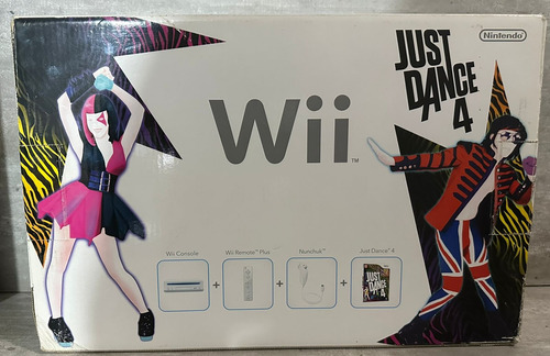 Consola Nintendo Wii En Caja Original Con Just Dance 4 - Cib