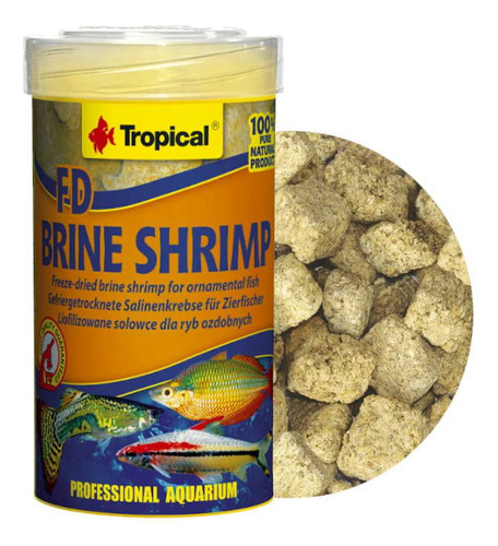 Ração Fd Brine Shrimp 8g Artêmia Salina Aquario