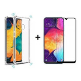  Kit Capa Anti Shock Para Galaxy A30s + Pelicula Vidro 3d