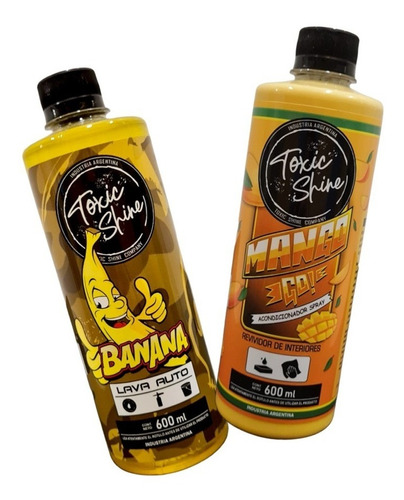Lava Auto Banana + Acondicionador Int. Mango Go Toxic Shine