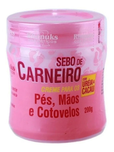 Creme Evitar Rachaduras Dos Pés,ressecamento Da Pele,maciez,sensação De Pele Lisa,pés Hidratados Para Corpo Rhenuks Hidratante Sebo De Carneiro En Pote De 200ml/200g Ureia E Cacau