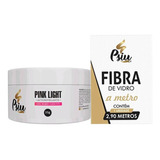 Gel Psiu Pink Light + Fibra De Vidro ( Beltrat, Piu Bella )