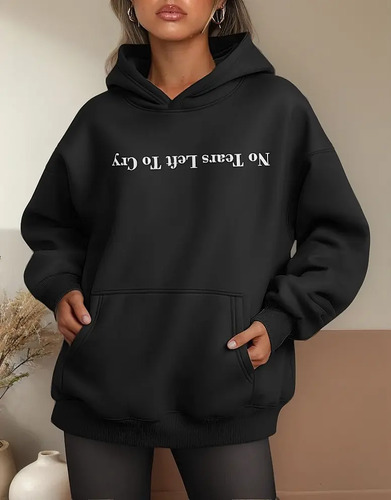 Hoodie Rosa Sudadera 7 Rings No Tears Left To Cry Ariana