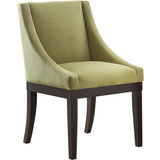 Monarch Cuidado Wingback Silla Con Patas De Madera Maciza D.