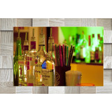 Cuadro Canvas Botellas Trago Bar Decoracion