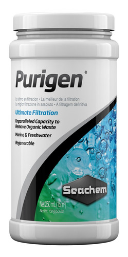 Mídia Filtrante Para Aquários Seachem Purigem 250ml