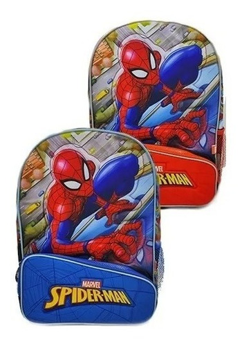 Mochila Espalda Spiderman Hombre Araña 16 Pulgadas