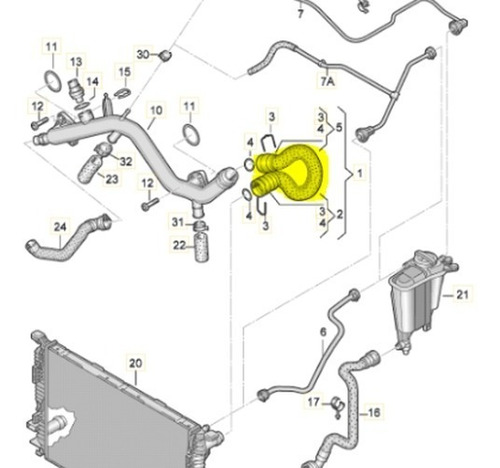Manguera Radiador Superior Audi Q5 3.2 Fsi Calb | Castellmar Foto 2
