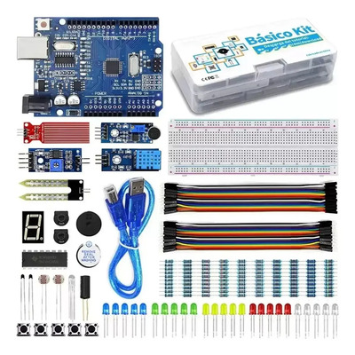 Básico Kit Compatible Con Arduino Uno Y Módulos Diversos | MercadoLibre