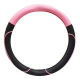 Cubre Volante Milo Negro - Rosa 38 Cm Cod Cv-033pi