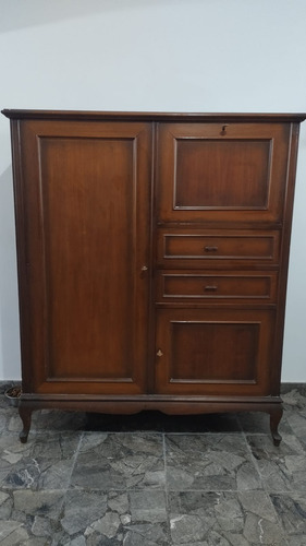 Mueble Antiguo, Vajilla, Alacena, Bar, Botellas, Cristalería