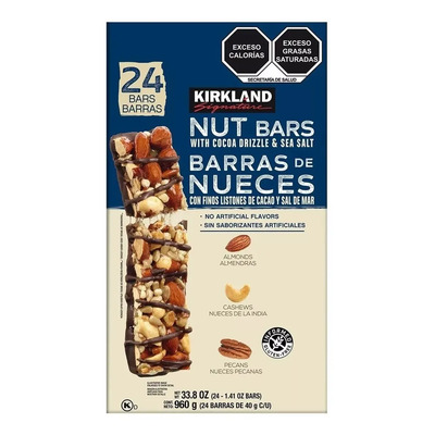 Barras De Nueces Kirkland Signature® 24 Piezas De 40gr C\u002Fu | Envío gratis