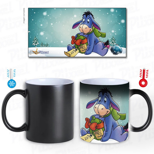 Taza Magica Higor De Winnie The Phoo Navidad Regalo Genial