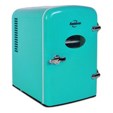 Mini Refrigerador Portátil Retro De 4 Litros Aqua.