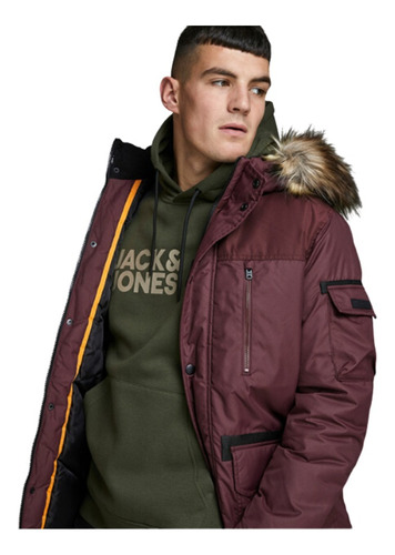 Chaqueta Parka Jack & Jones Burdeo 