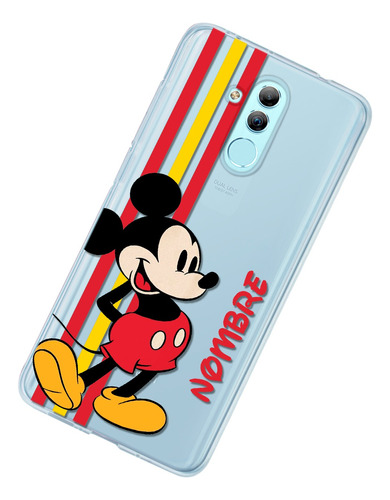 Funda Para Huawei Mickey Mouse Personalizada Nombre