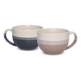 Bosmarlin Juego De 2 Tazas De Cafe Grandes De Ceramica, 23 O