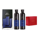 Avon Kit Presente Masculino Black Essential Perfume Shampoo