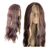 Peruca Lace Wig Orgânica Premium Cabelo Liso Ondulado 70 Cm