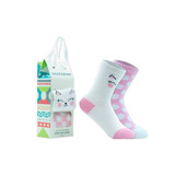 Calcetines Cómodos Para Niñas Skechers Kitten 2 Pares