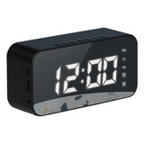 Reloj Digital Con Altavoz Bluetooth Reloj Despertador Con Al