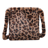 Bolso Bandolera Para Mujer Con Estampado De Leopardo A La Mo