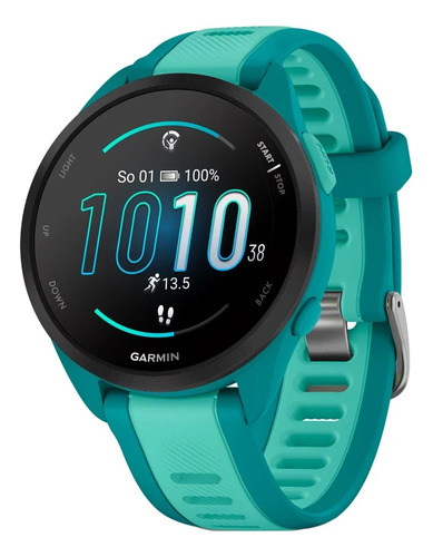 Reloj Garmin Forerunner 165 Music Amoled Turquesa 43mm