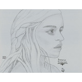 Dibujo A Lápiz De Daenerys Targaryen - Juego De Tronos