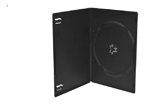 Caja Estuche Para 1 Cd/dvd Negro 7mm: Pack De 100 Unidades.