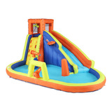 Inflable Con Piscina Tobogán Pared De Escalada Y 3