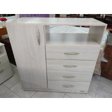 Chiffonier Cajonera 4 Cajones- 1 Puerta- 1 Estante Cod. 921