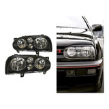 Faros Golf A3  93-99 Vidrio Fondo Negro + Regalo!