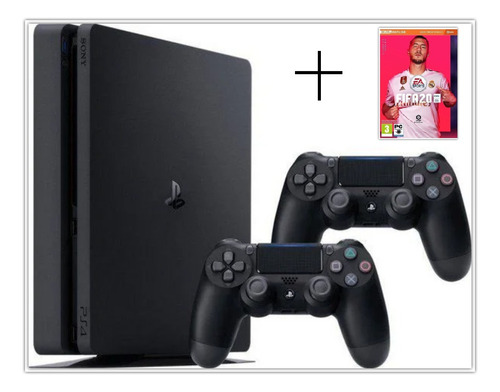 Sony Playstation 4 Pro 1tb Negro + Fifa 20 + 2 Controles