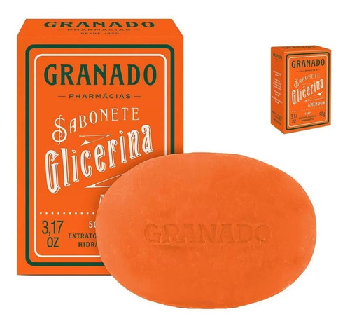 Sabonete Glicerina Granado Amêndoa 90gr Natural Hidratante