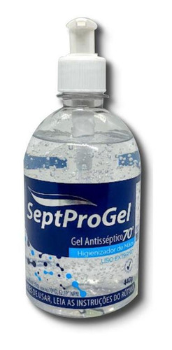 Álcool Gel 70% Septpro 440gr Valvula Pump Prolink