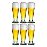 Vasos Cerveceros Vidrio Nadir Tulipa 300ml 12pzas 7715