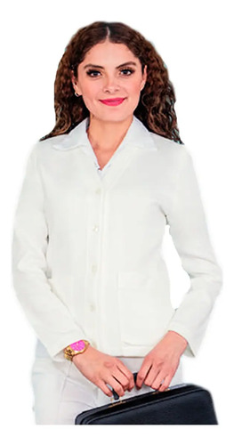 Sueter Enfermera Dama Clinica Sweater Enfermeria Blanco Inte