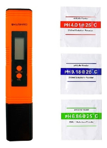 Medidor De Ph Digital Autocalibrable Kushiro Mph-3bp + 3 Buffer.