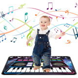 Piano Tapete De Juguete Para Niños 2 En 1 Teclado Y Dj Mix