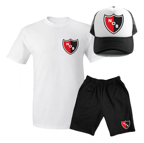 Combo Remera - Bermuda - Gorra - Newells Old Boys - Unisex