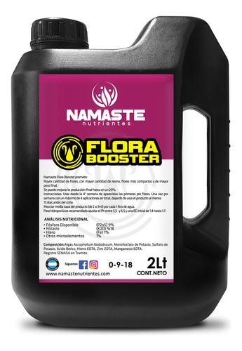 Namaste Flora Booster 2 Litros Orgánico - Etapa Flora 
