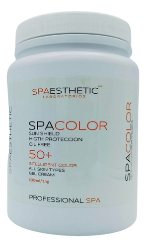 Spacolor Bloqueador Solar Color Piel  50+ Todo Tipo Piel  1l