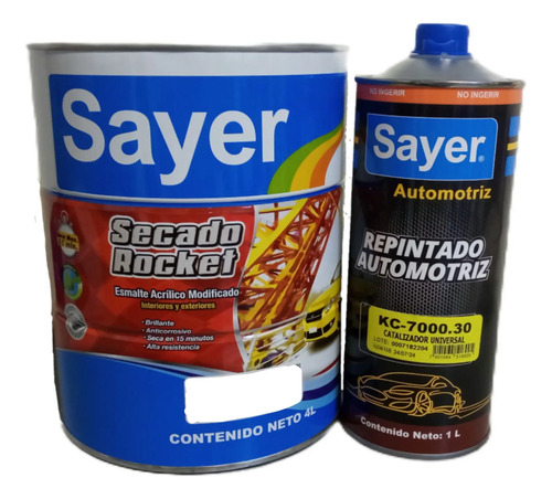 Kit Pintura Esmalte Acrílico Secado Rápido 4l  | Envío gratis